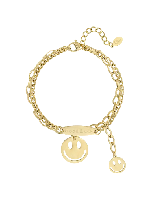 Armband "Viel Glück Smileeey"